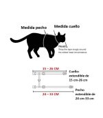 Pechera y Correa Gato Pequeño - Imagen 2