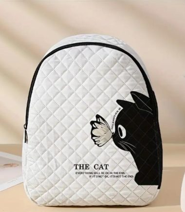 Bolso blanco "The Cat & Butterfly"