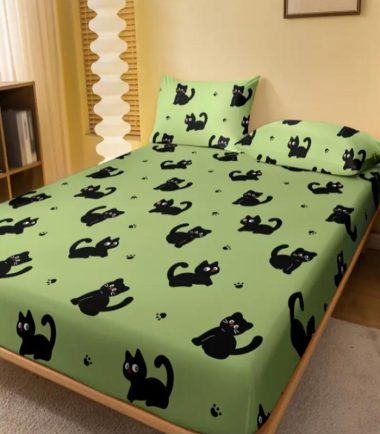 Sábana Ajustable "Cat Dreams" Individual