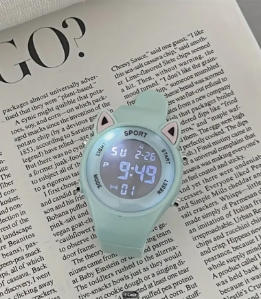 Reloj-diseño-gato-celeste-costa-rica