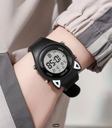 Reloj-diseño-negro-gato-costa-rica