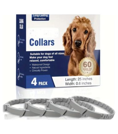 Caja de 4 collares calmantes para perro duración 60 días