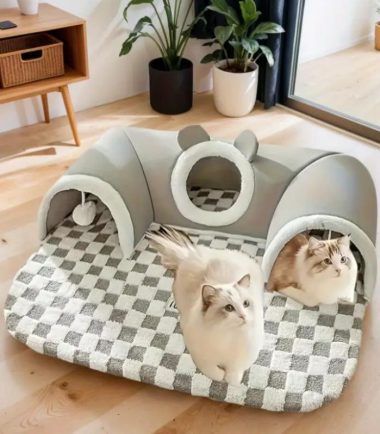 Cama túnel para gato