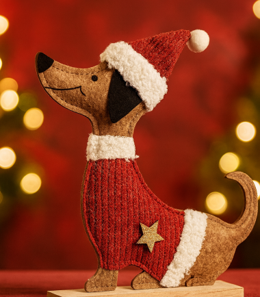 Adorno Navideño “Perrito Festivo”