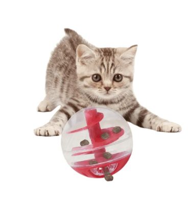 Juguete gato bola espiral interactivo
