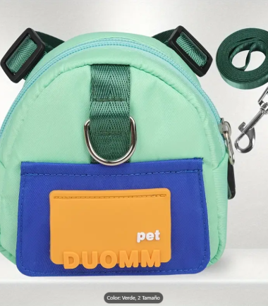 Mochila-verde-arnes-perro-costa-rica
