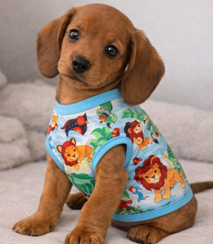 Camiseta-Verano-Mascotas-Rey-Leon-s-Costa-Rica camisa-perro-pequeña