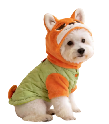 Suéter disfraz de zorro para perro-talla XS-S